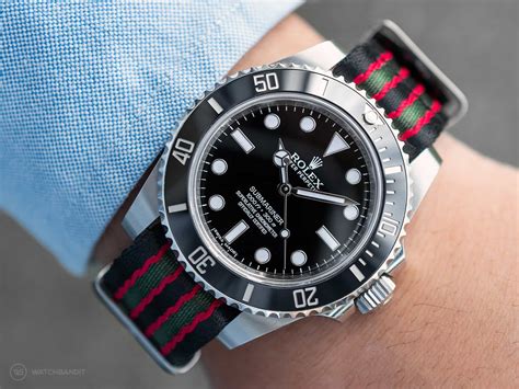 strap for rolex submariner ceramic|rolex with nato strap.